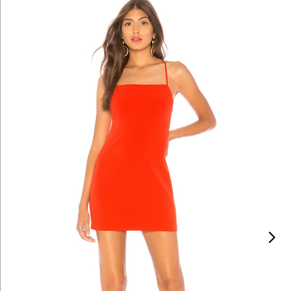 NWOT Lovers and Friends Asha Dress in blood orange